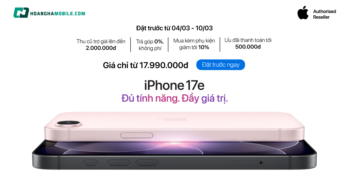 iPhone 17e 256GB - Chính hãng Apple Việt Nam
